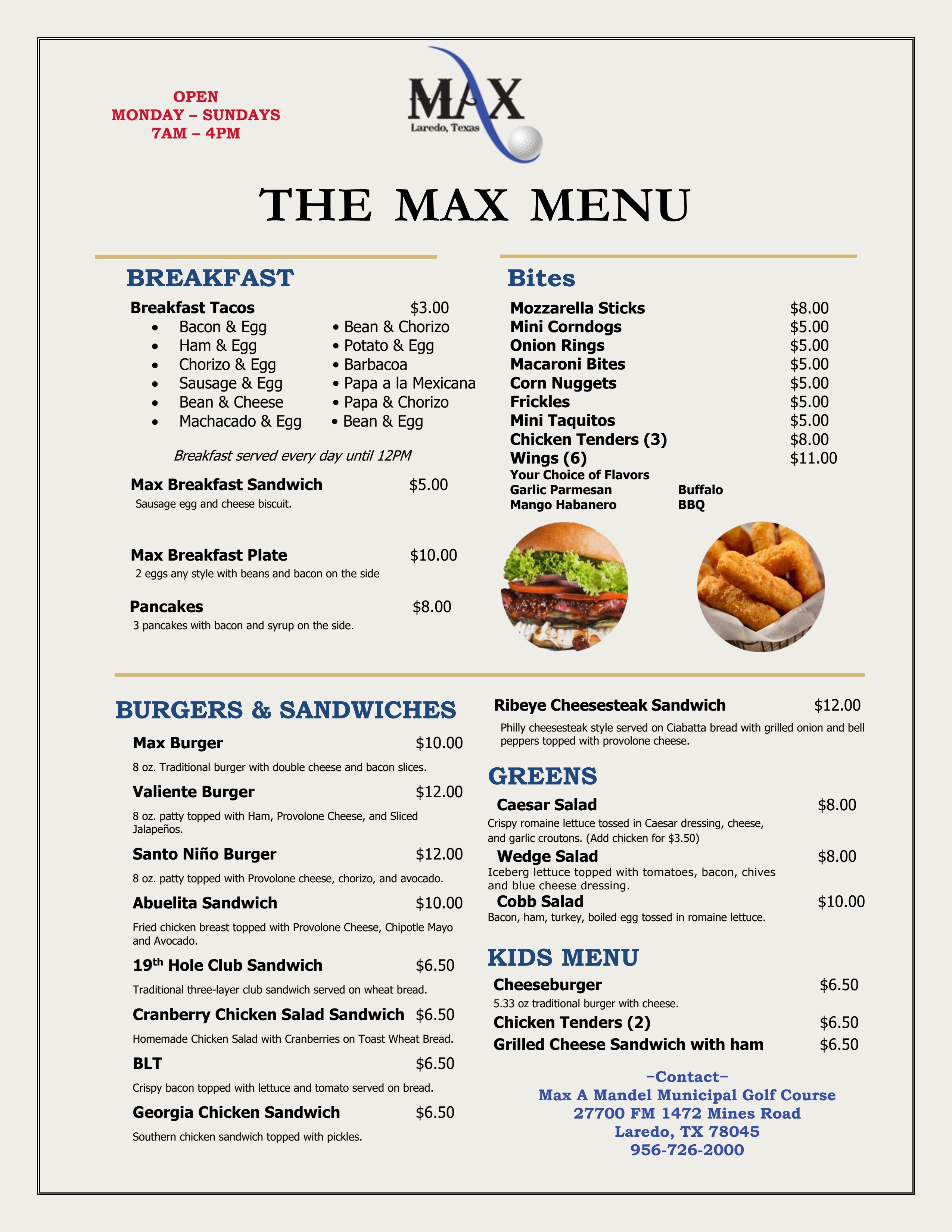 MAX MENU 20241